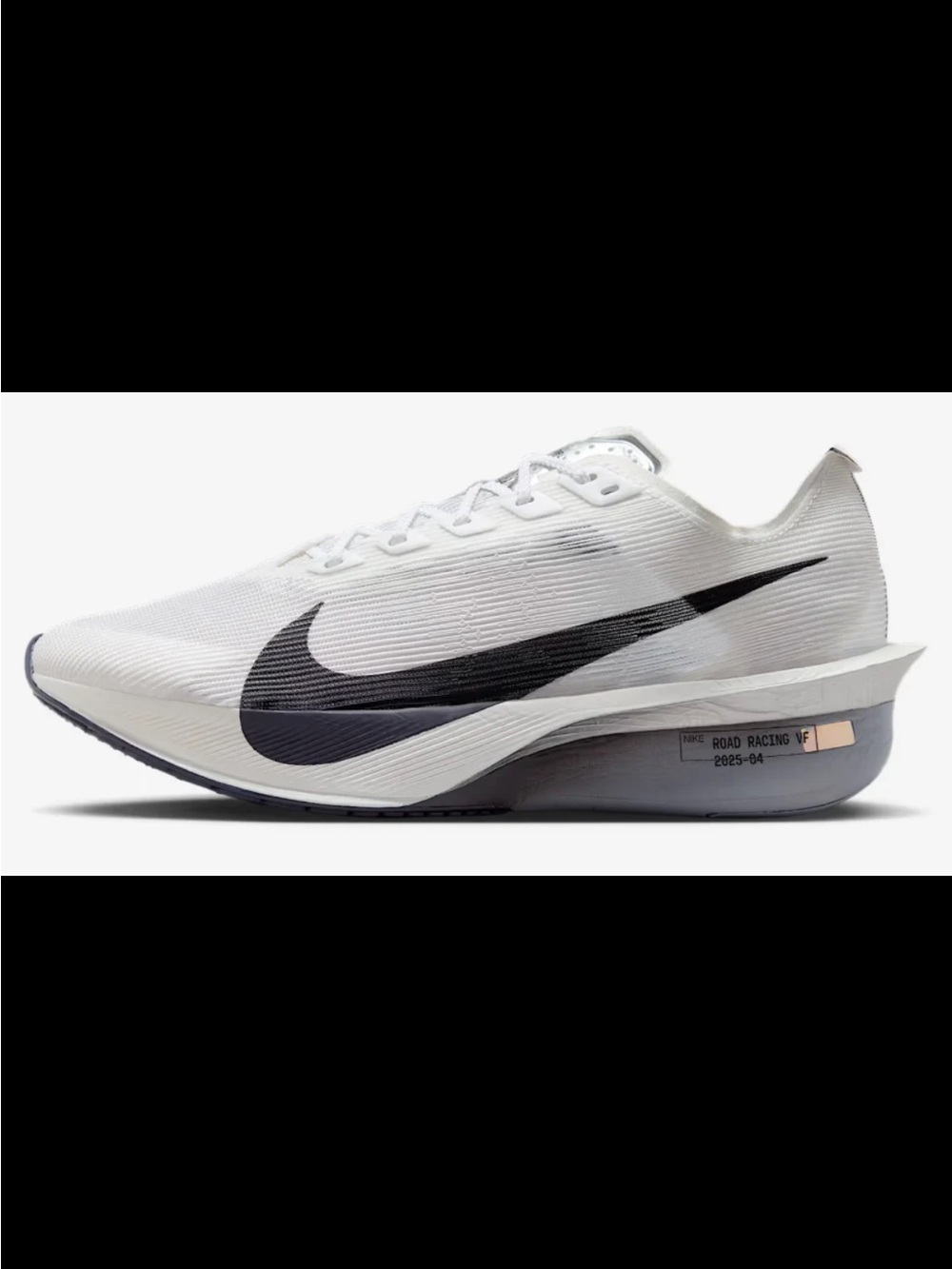 Nike womens White and Black vapor flys Athletic Running Shoes